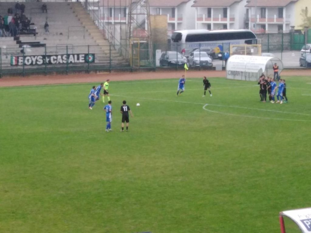 Casale avanti 2-0 con la Folgore Caratese all'intervallo